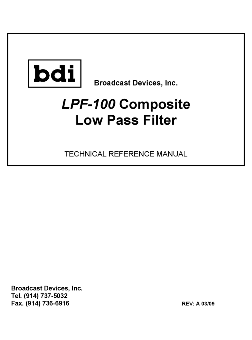 BDI LPF-100 Product manual