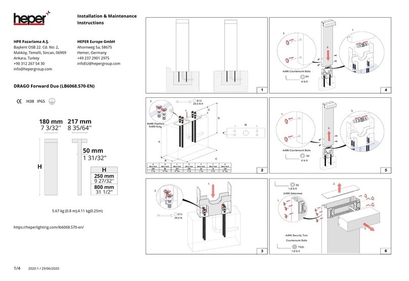 HEPER DRAGO Forward Duo Installation and operating instructions HEPER DRAGO Forward Duo Installation and operating instructions