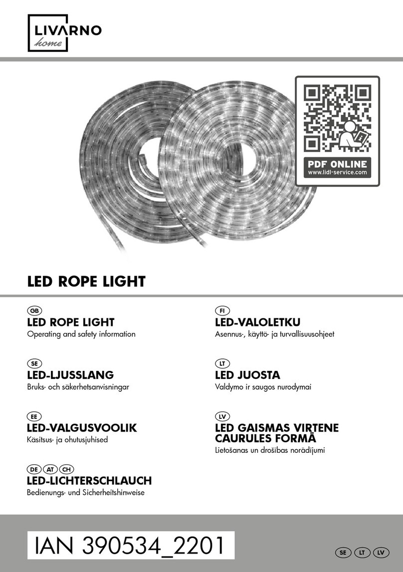 LIVARNO home 390534 2201 Operating information