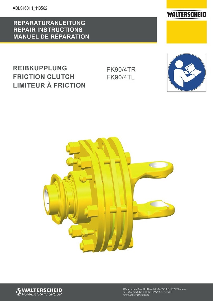 WALTERSCHEID FK90/4TR Repair instructions