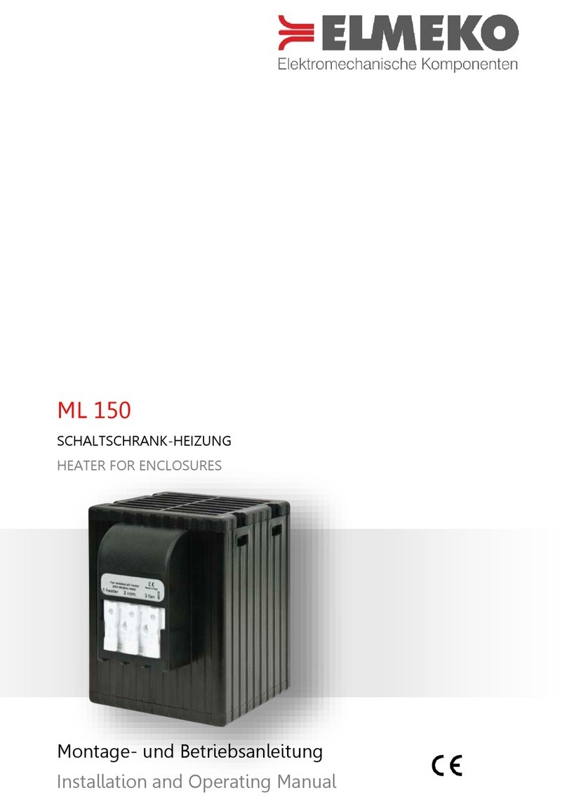 ELMEKO ML 150 Installation and operating manual