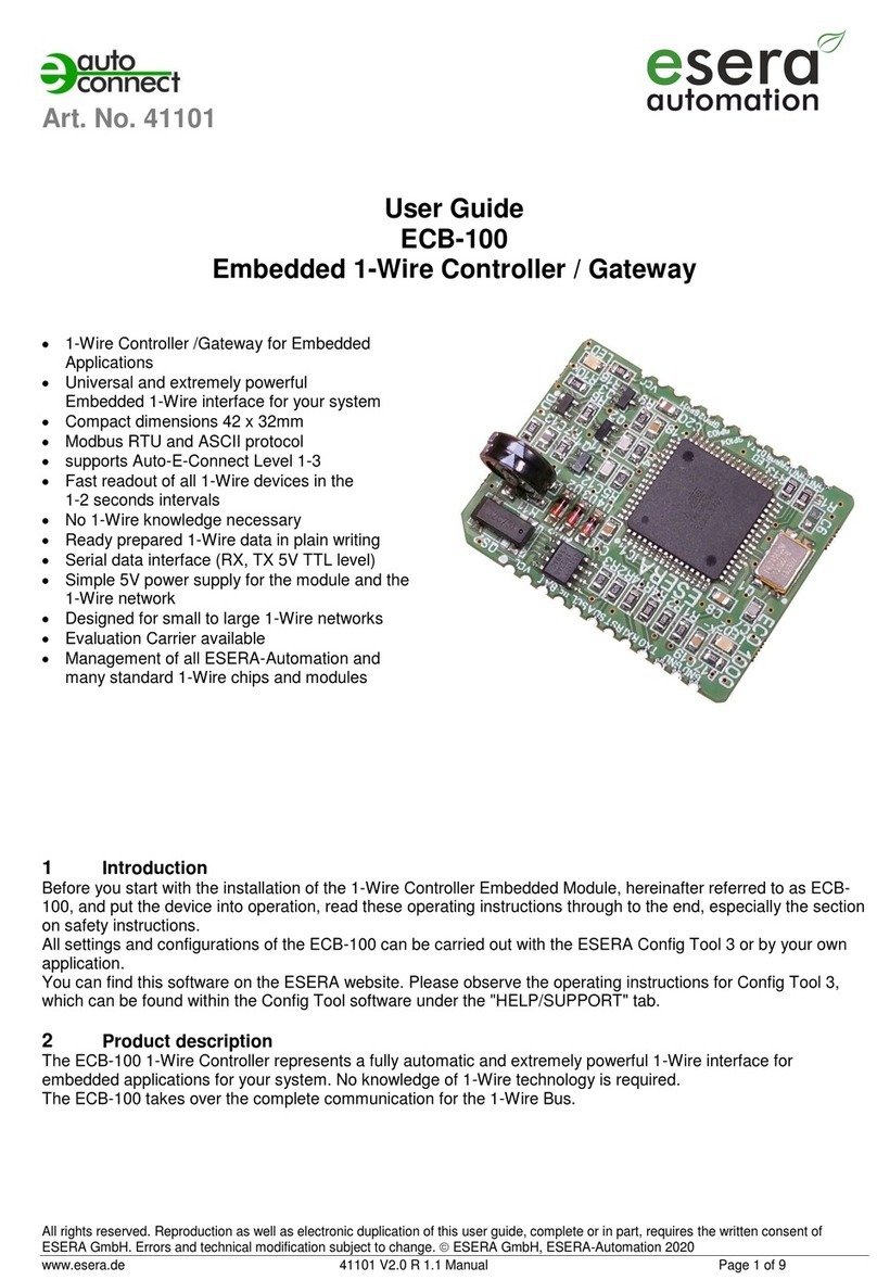 esera automation auto connect ECB-100 user guide