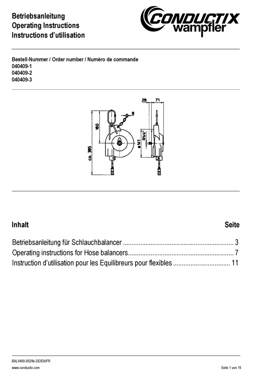 Conductix-Wampfler 040409-1 operating instructions