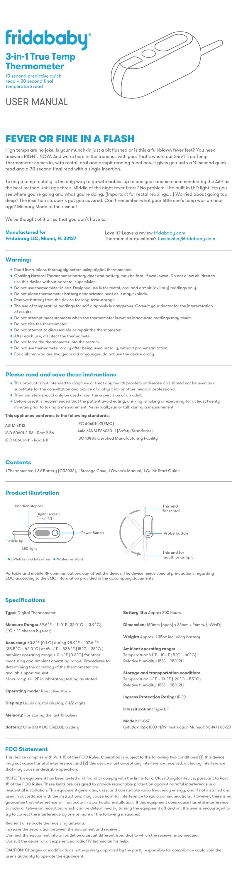 Fridababy 61-067 User manual