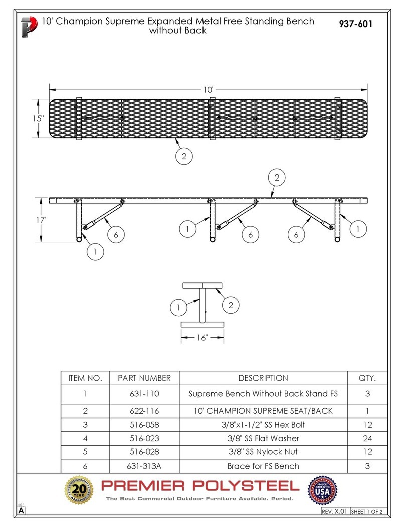 PREMIER POLYSTEEL Champion Supreme 937-601 quick start guide PREMIER POLYSTEEL Champion Supreme 937-601 quick start guide