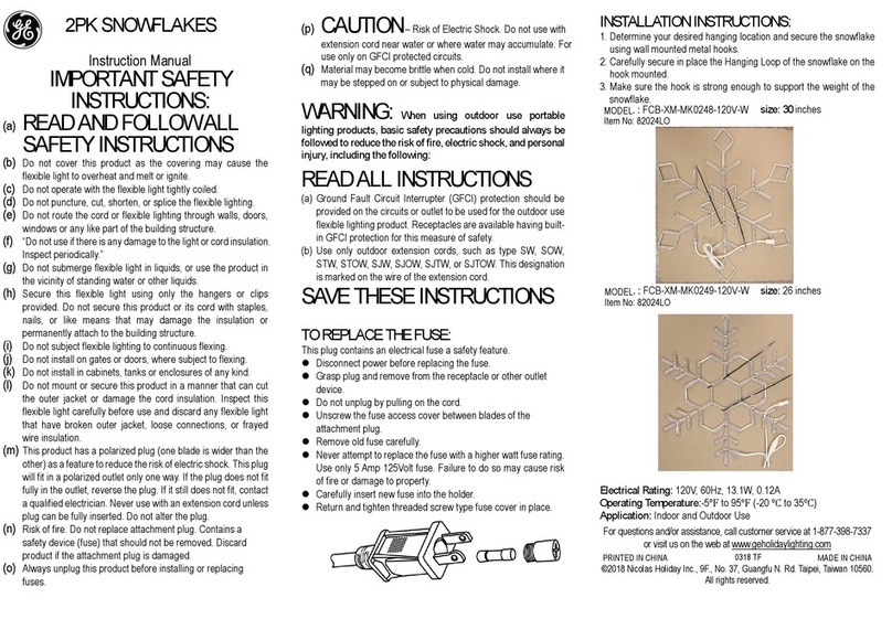 GE 82024 User manual