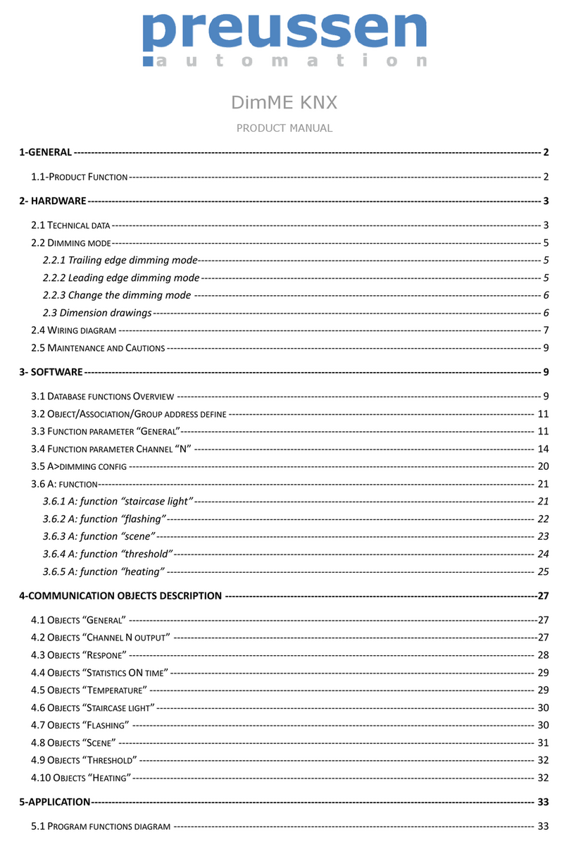 preussen DimME KNX product manual