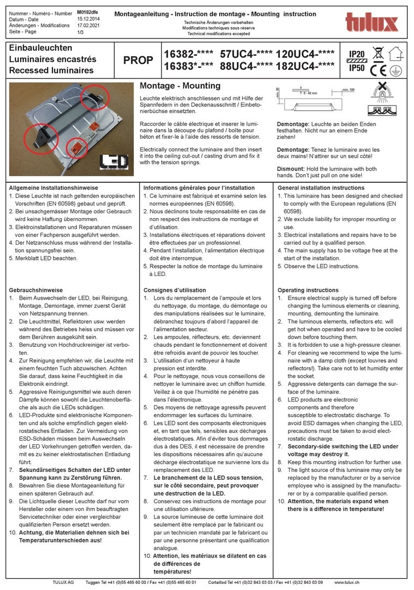 tulux PROP Mounting instruction