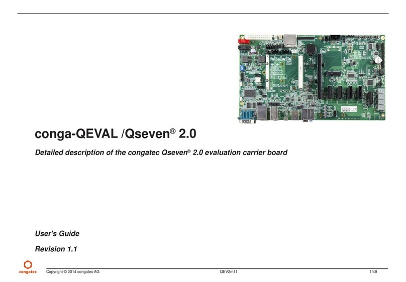 Congatec conga-QEVAL/Qseven 2.0 User manual
