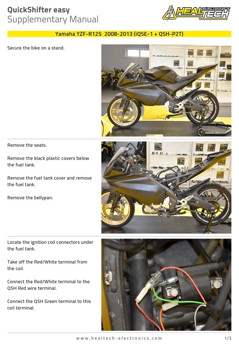 HealTech Electronics QuickShifter easy Instructions and recipes HealTech Electronics QuickShifter easy Instructions and recipes