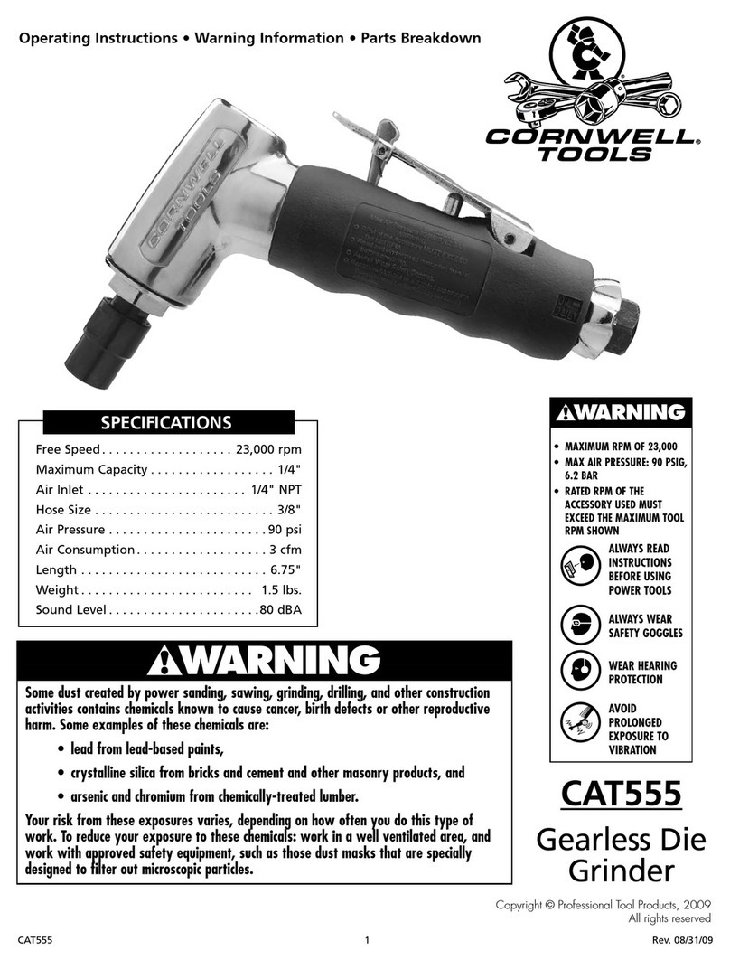 Cornwell Tools CAT555 Operating instructions, warning information, parts breakdown