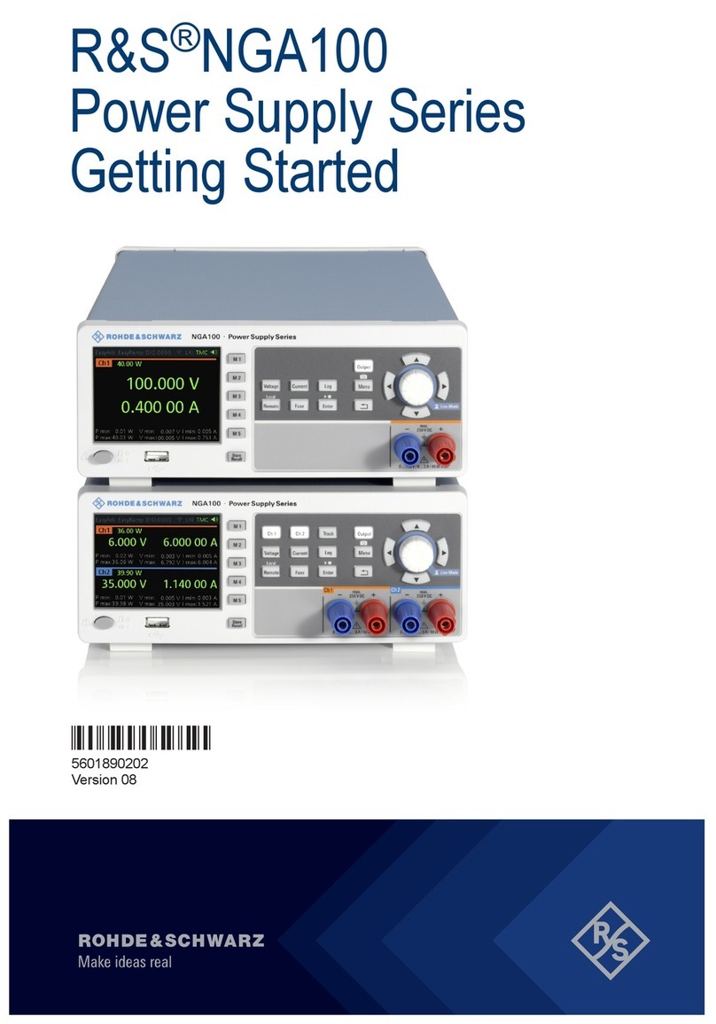 Rohde & Schwarz R&S NGA100 Series User manual