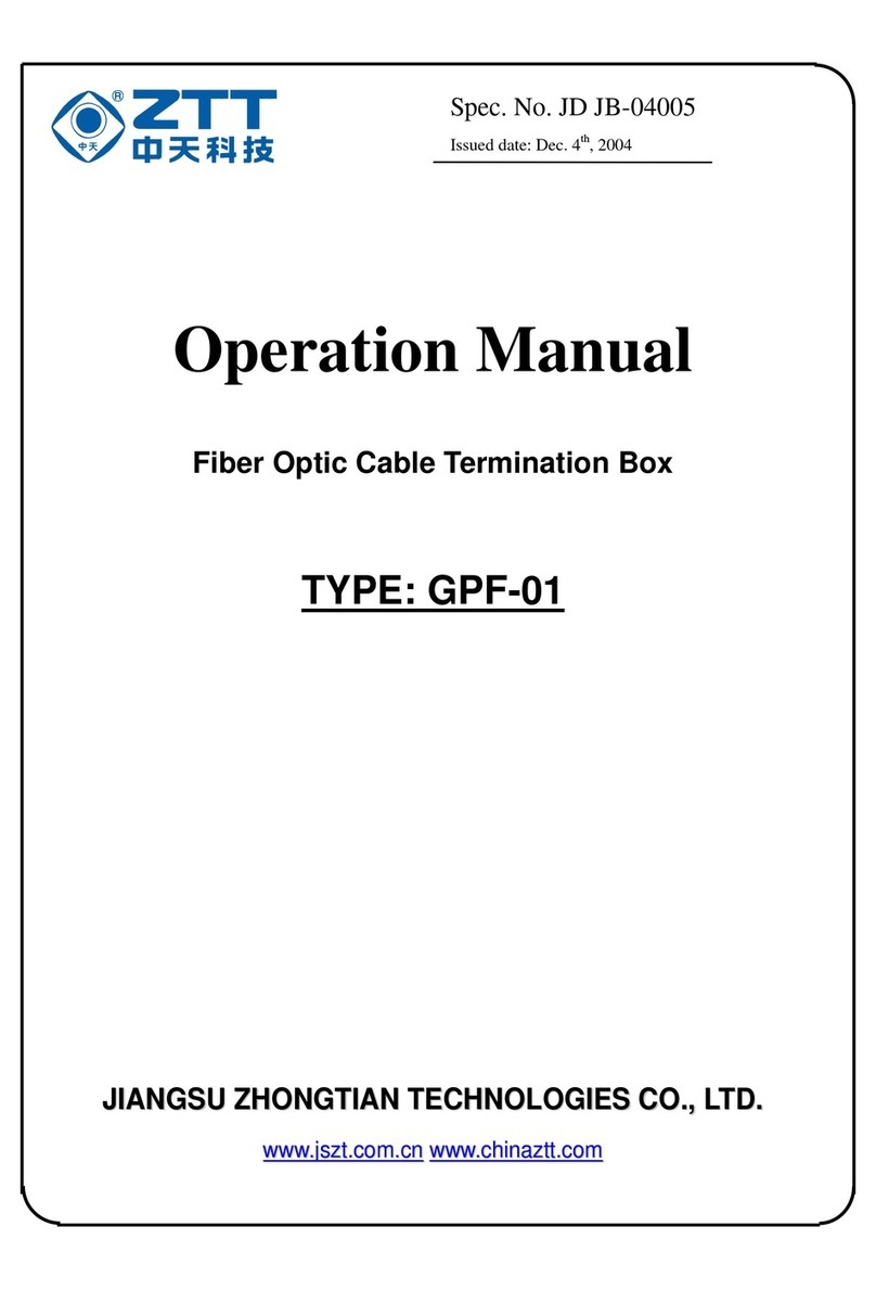 ZHONGTIAN GPF-01 Operation manual