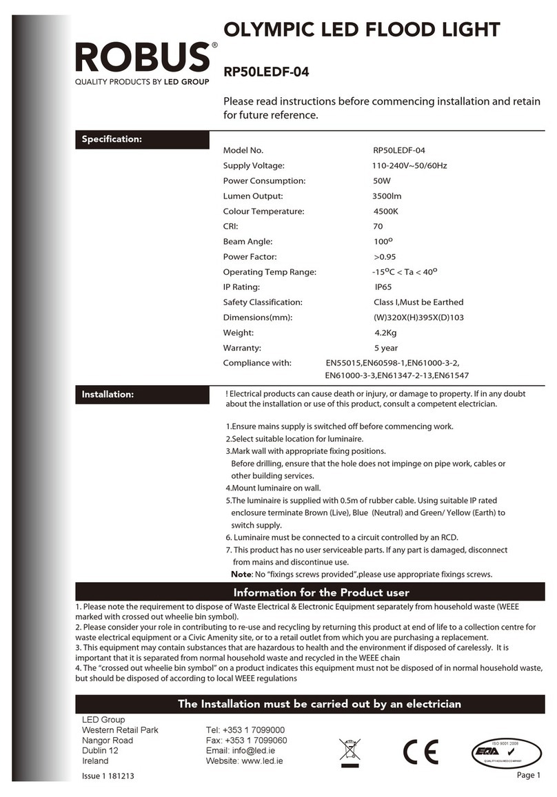 Robus RP50LEDF-04 User manual