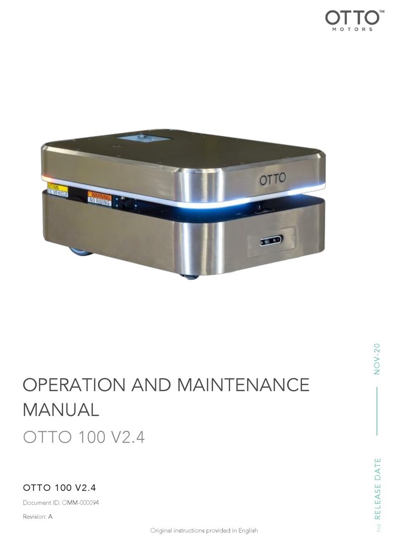 OTTO MOTORS OTTO 100 V2.4 Operation and maintenance manual