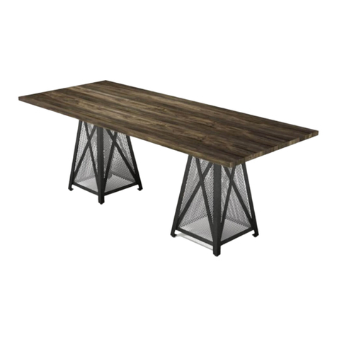 Iron Age Office DOVER CONFERENCE TABLE Assembly instructions