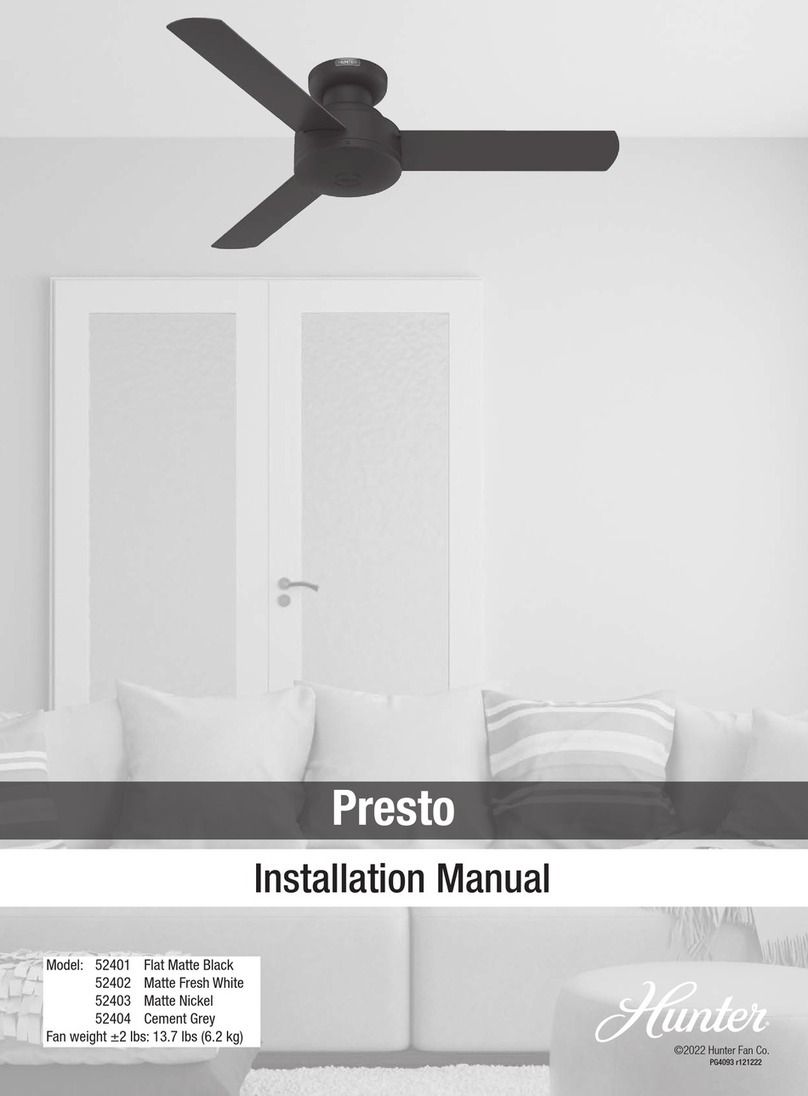 Hunter Presto User manual