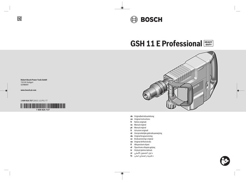 Bosch GSH 11 E Professional User manual