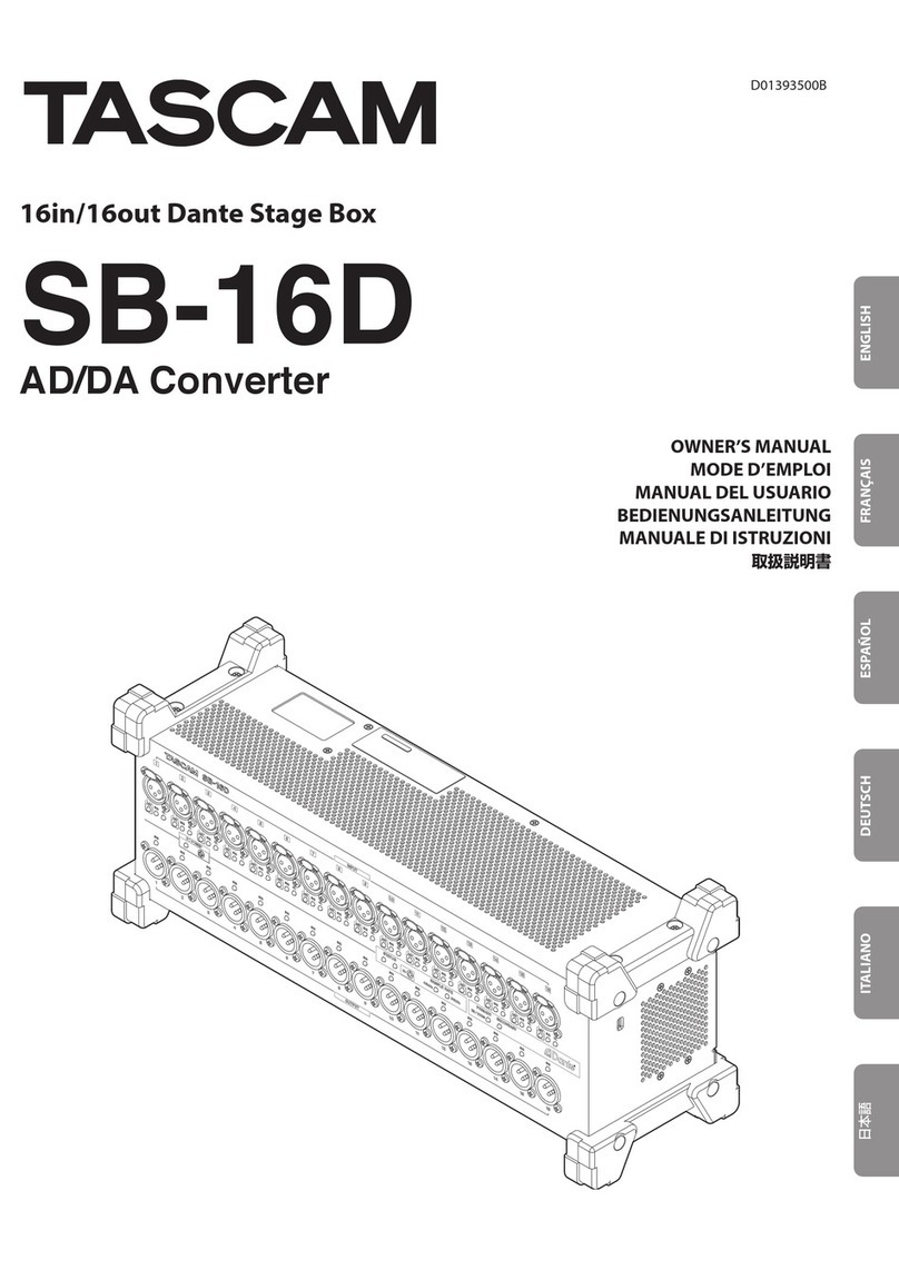 Tascam SB-16D owner's manual