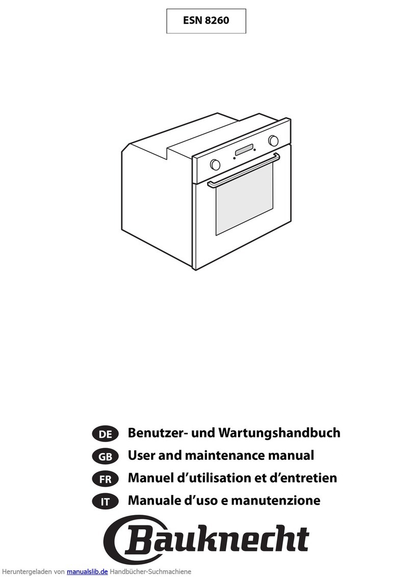 Bauknecht ESN 8260 User and maintenance manual