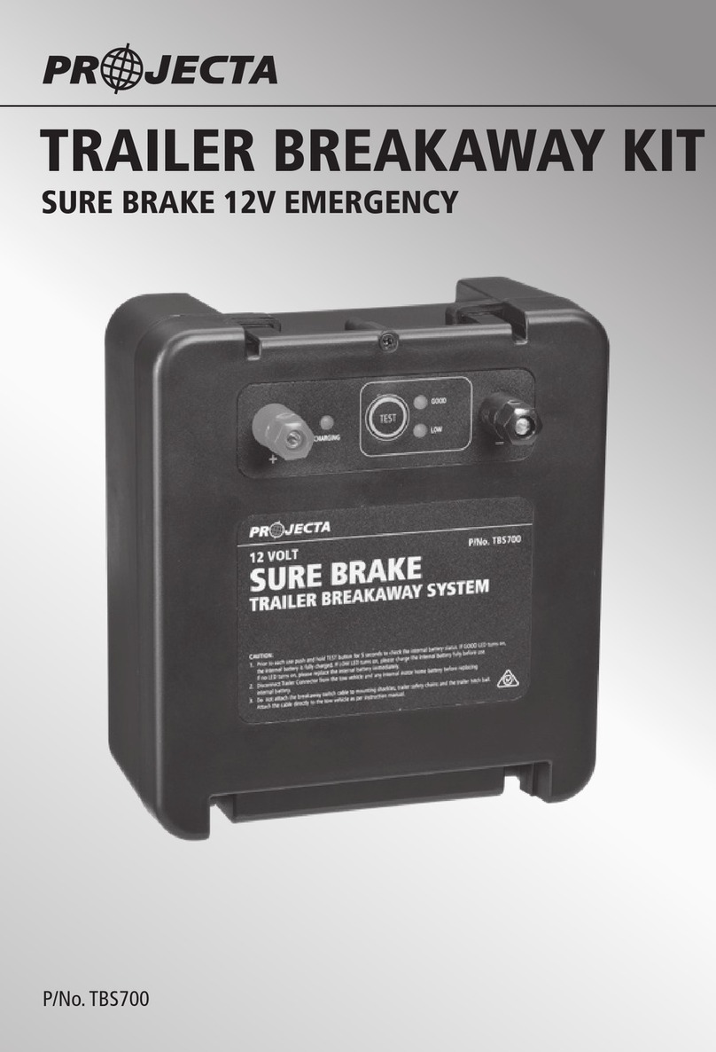 Projecta SURE BRAKE instruction manual