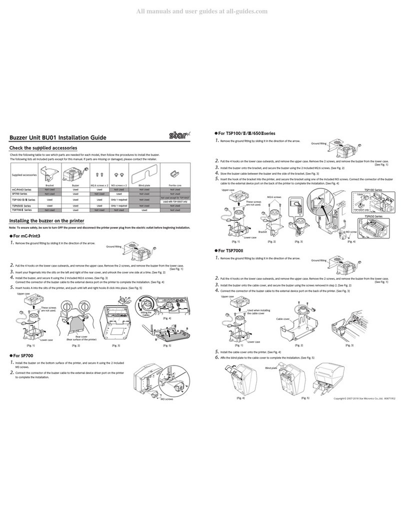 Star BU01 installation guide