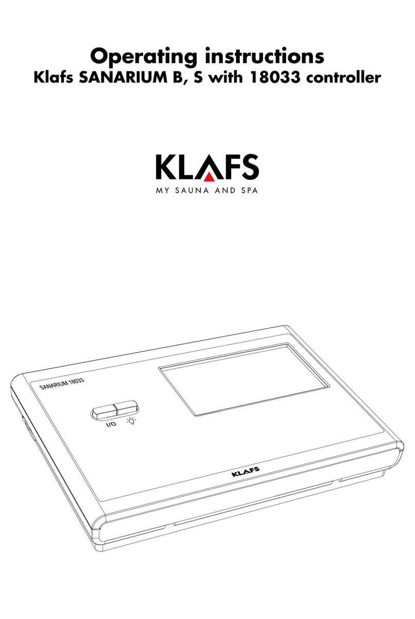 Klafs 18033 operating instructions