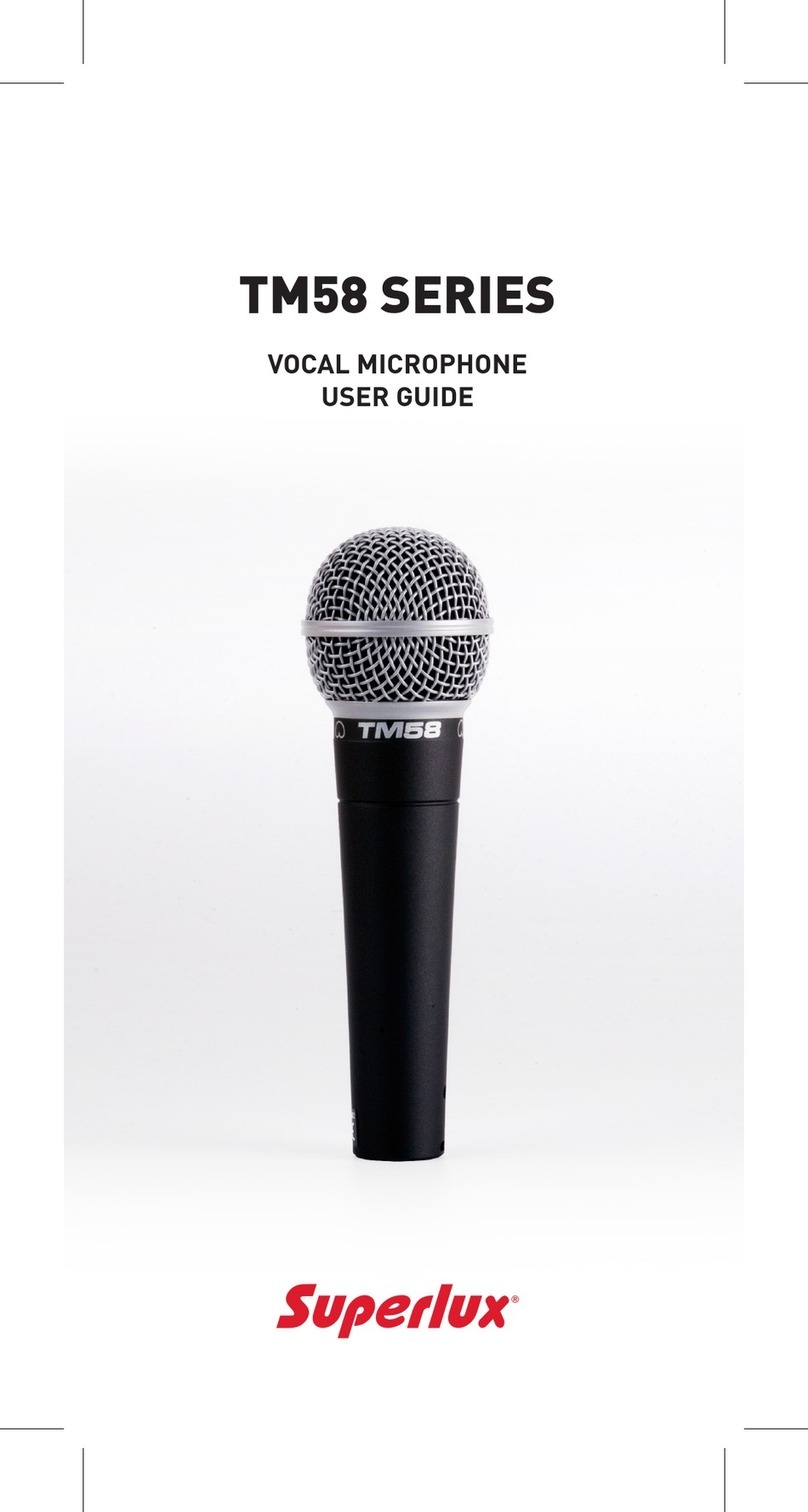 Superlux TM58 Series user guide
