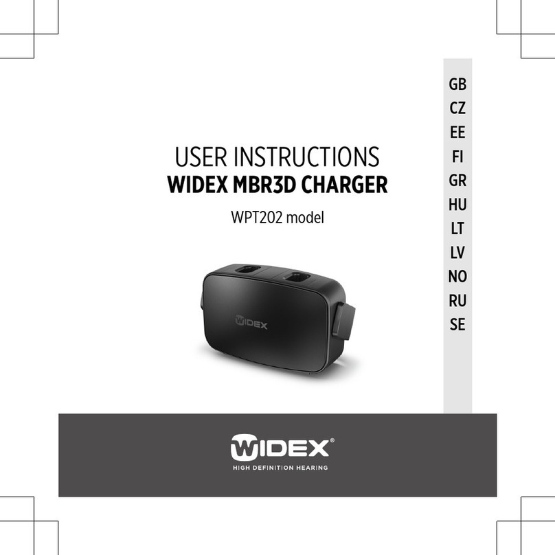 Widex WPT202 User instructions