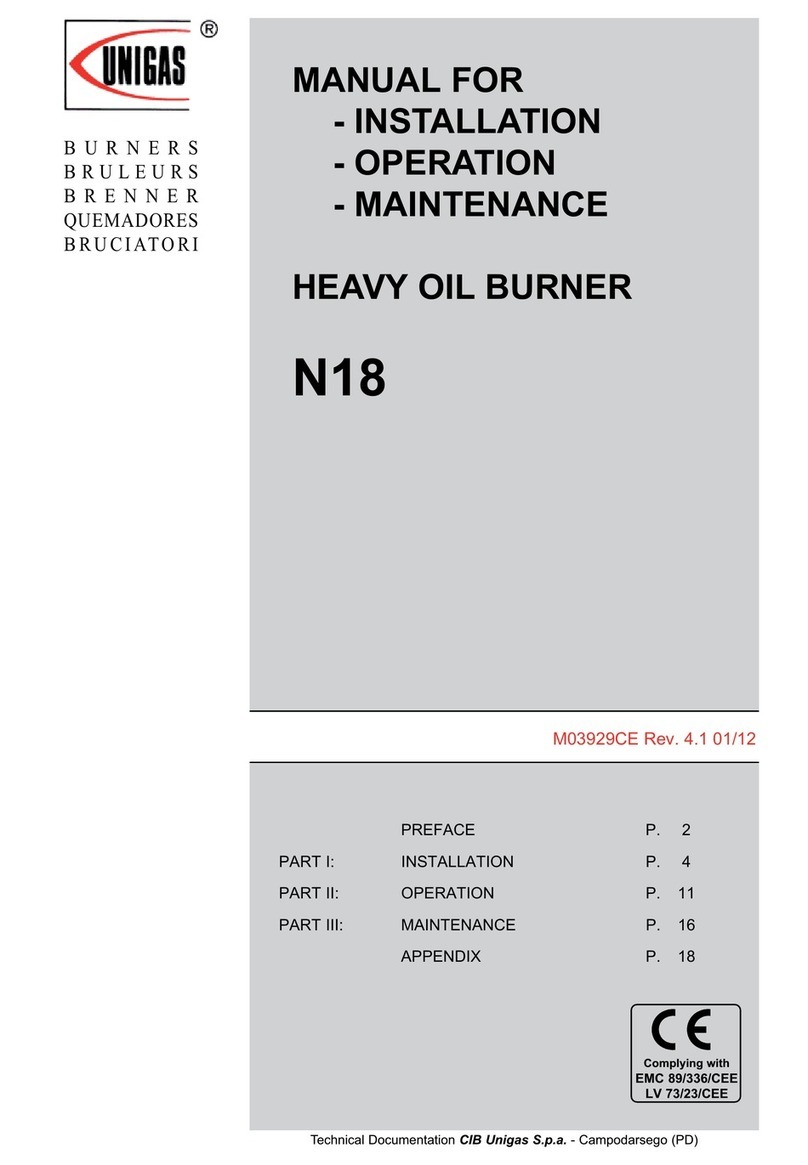 Unigas N18 Owner's manual