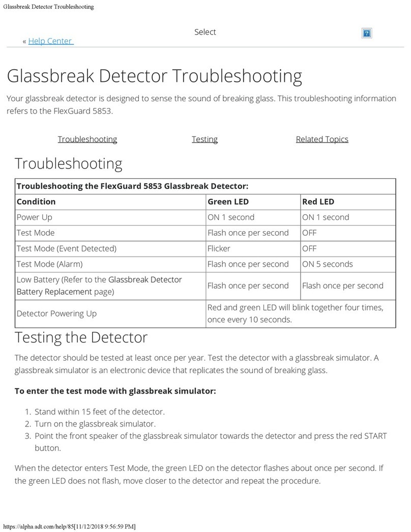 Honeywell Home FlexGuard 5853 Operating instructions
