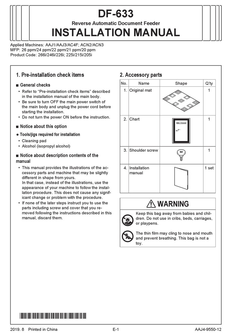 Konica Minolta DF-633 User manual