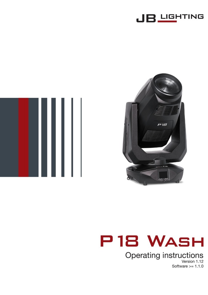JB-Lighting P18 operating instructions