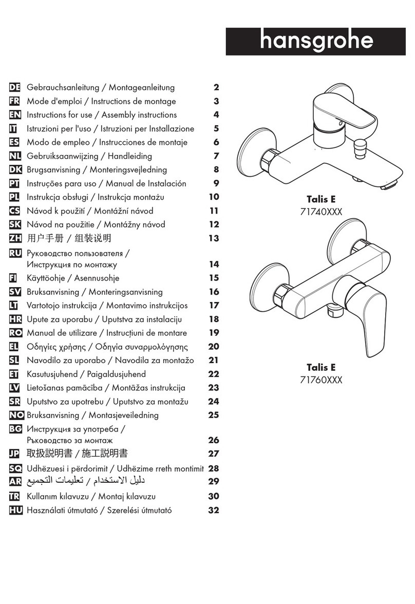 Hans Grohe Talis E 71740 Series Instructions for use/assembly instructions