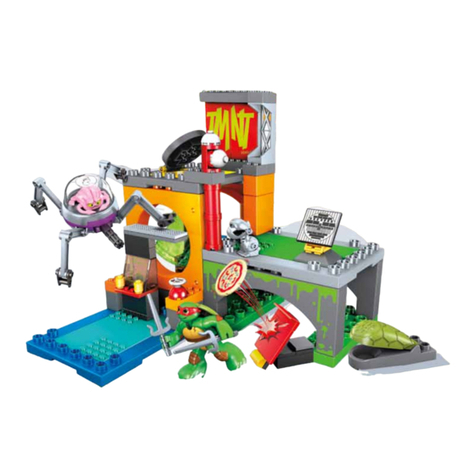 Mega Bloks NICKELODEON TEENASGE MUTANT NINJA TURTLES HALF-SHELF HEROES... User manual