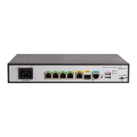 HP FlexNetwork MSR 954 User manual