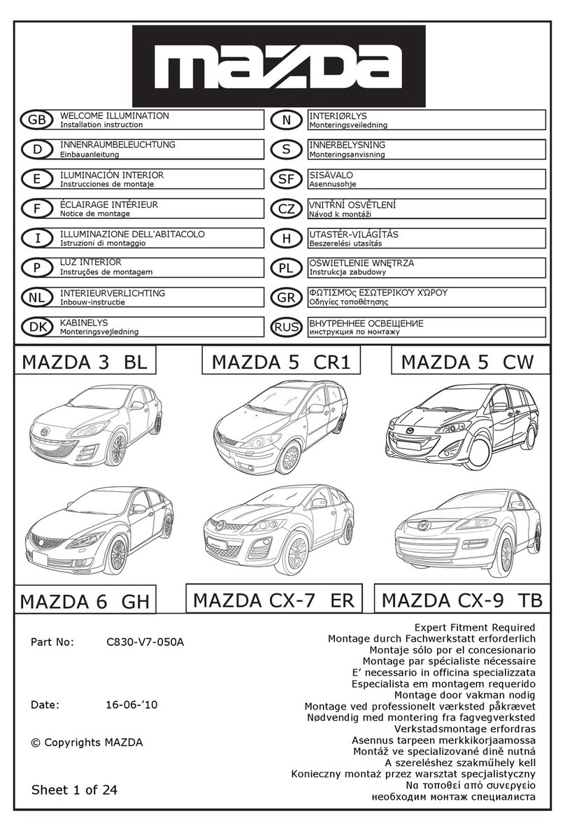 Mazda C830-V7-050A User manual