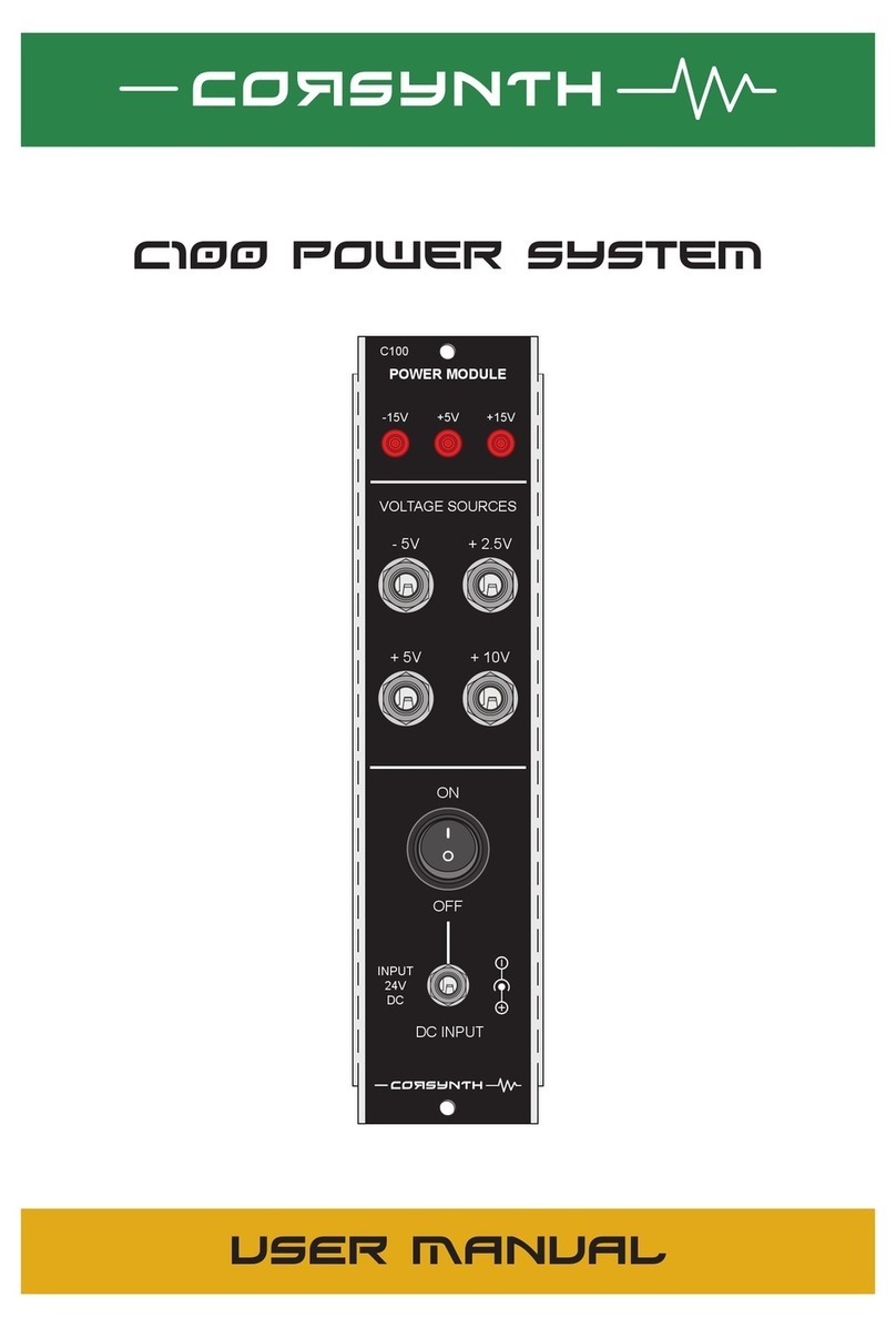 Corsynth C100 User manual