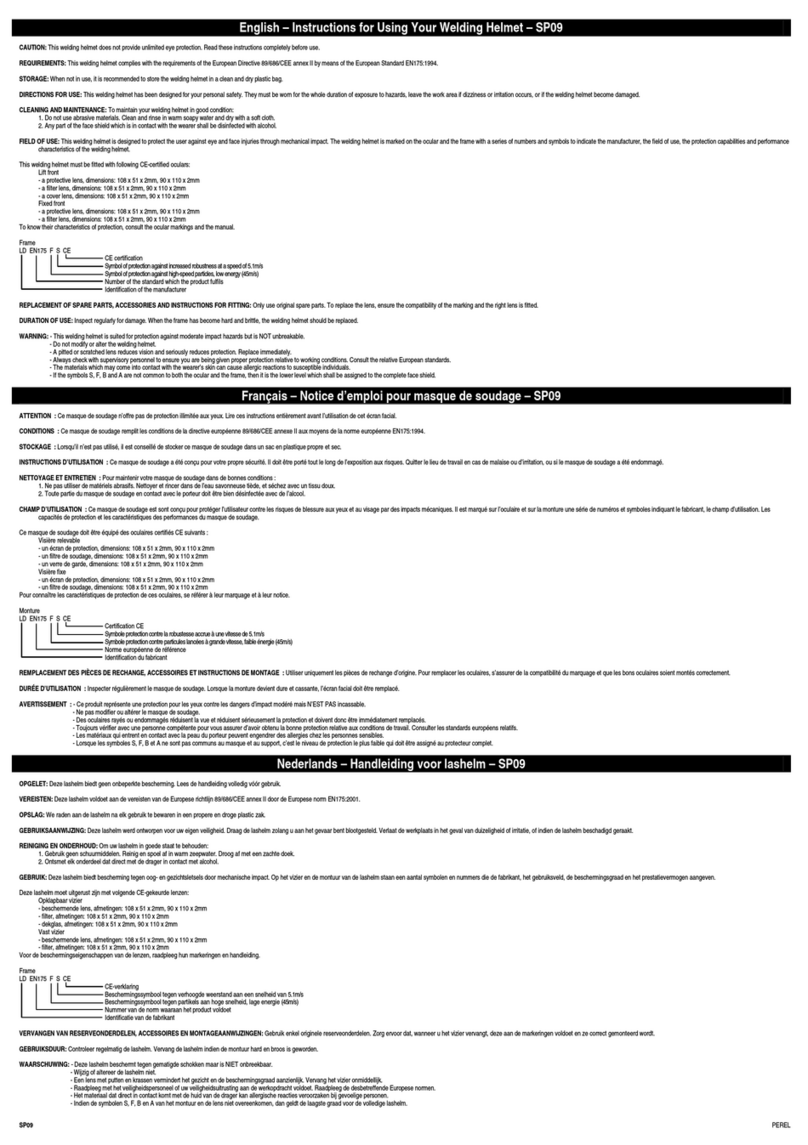 Perel SP09 instructions