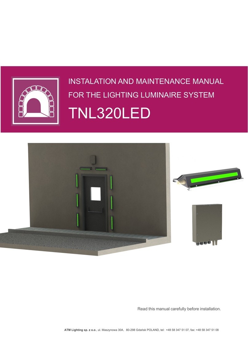 ATM Lighting TNL320LED Installation and maintenance manual