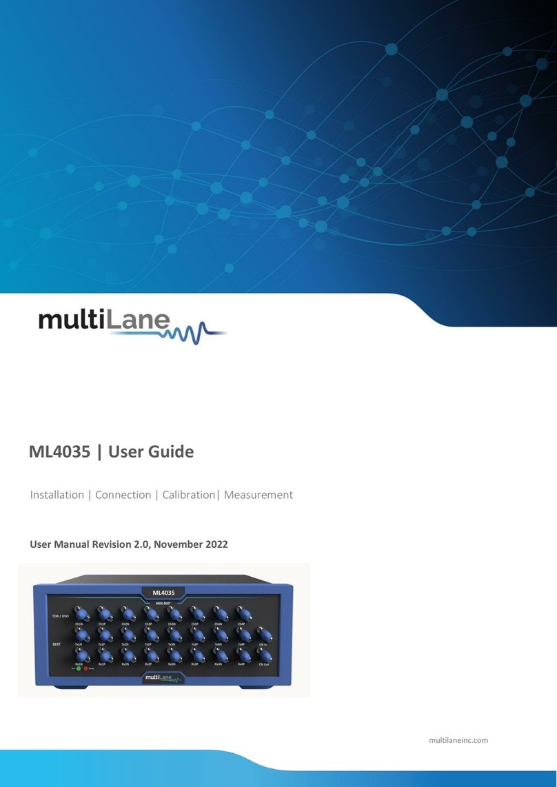 MULTILANE ML4035 user guide