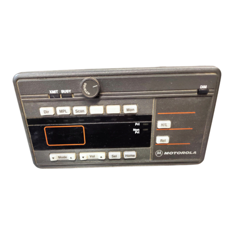 Motorola MaraTrac Advanced Control Head User manual