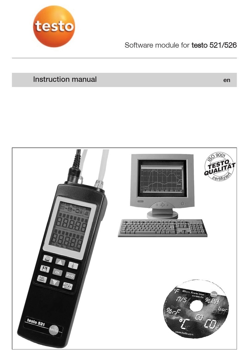 TESTO 521 instruction manual