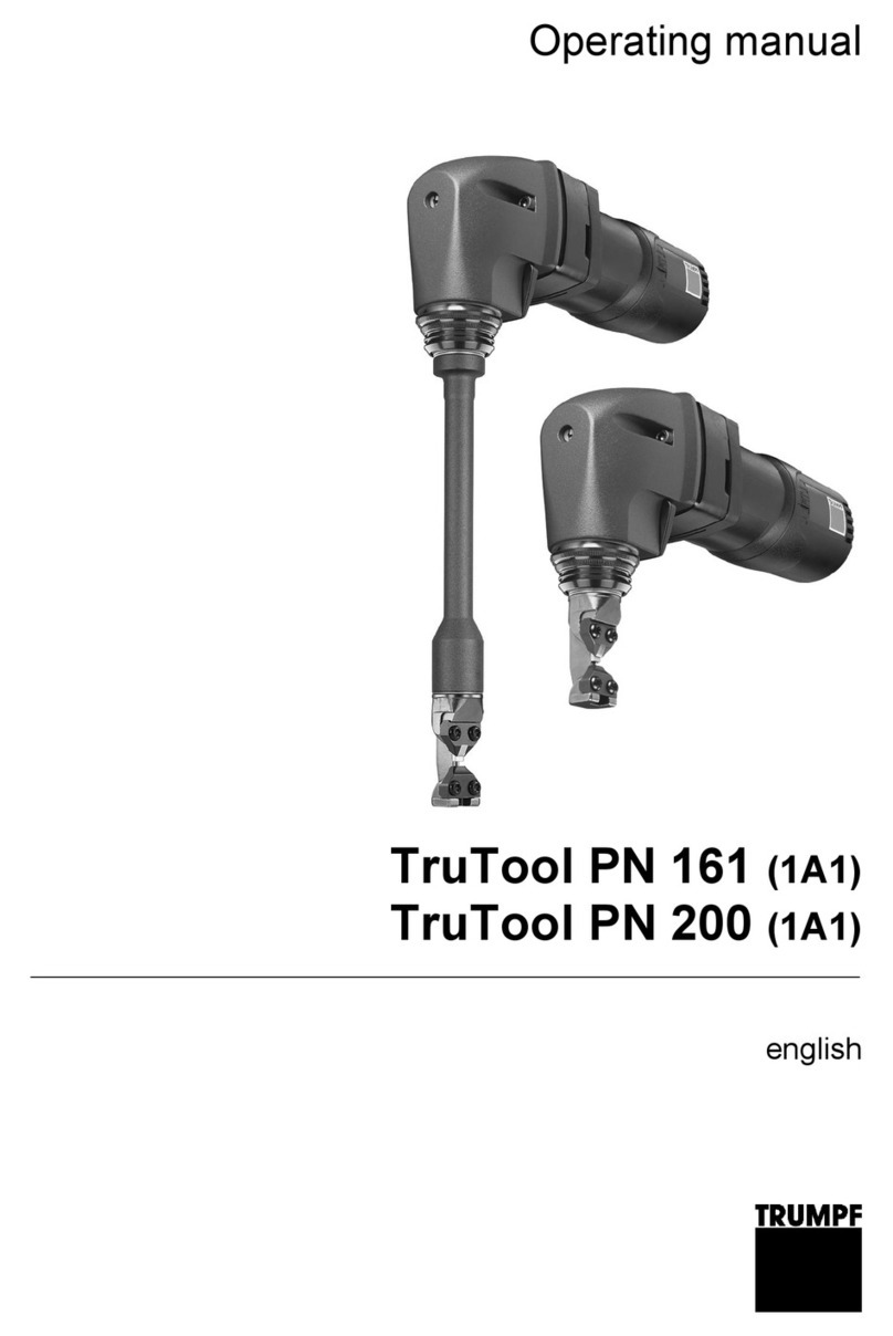 Trumpf TruTool PN 161 operating manual