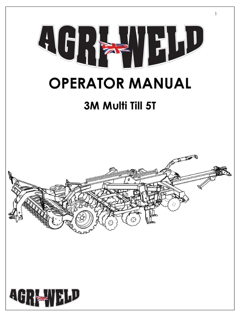 Agriweld 3M Multi Till 5T Operator's manual