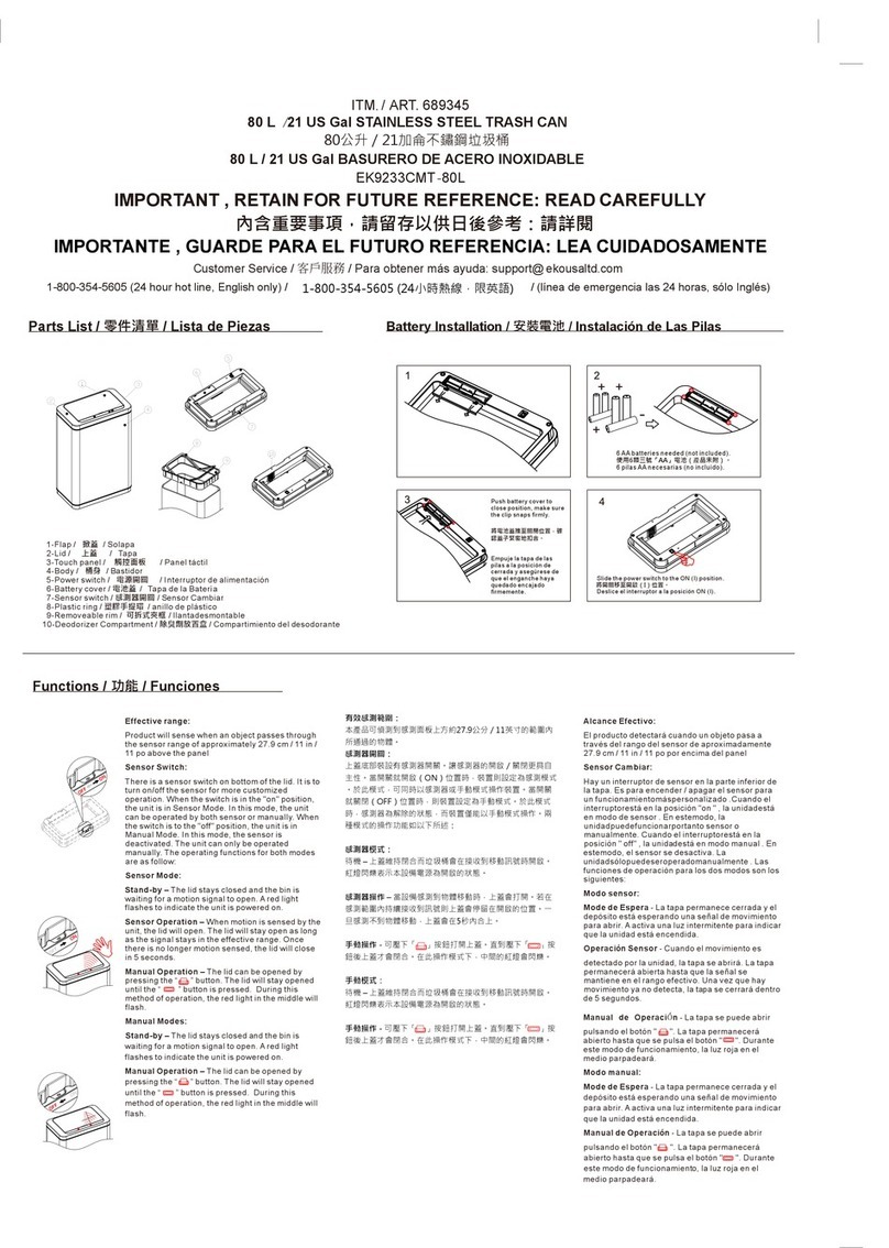 Costco EK9233CMT-80L quick start guide