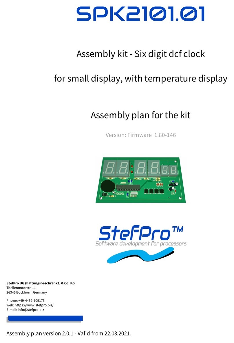 StefPro SPK2101.01 manual