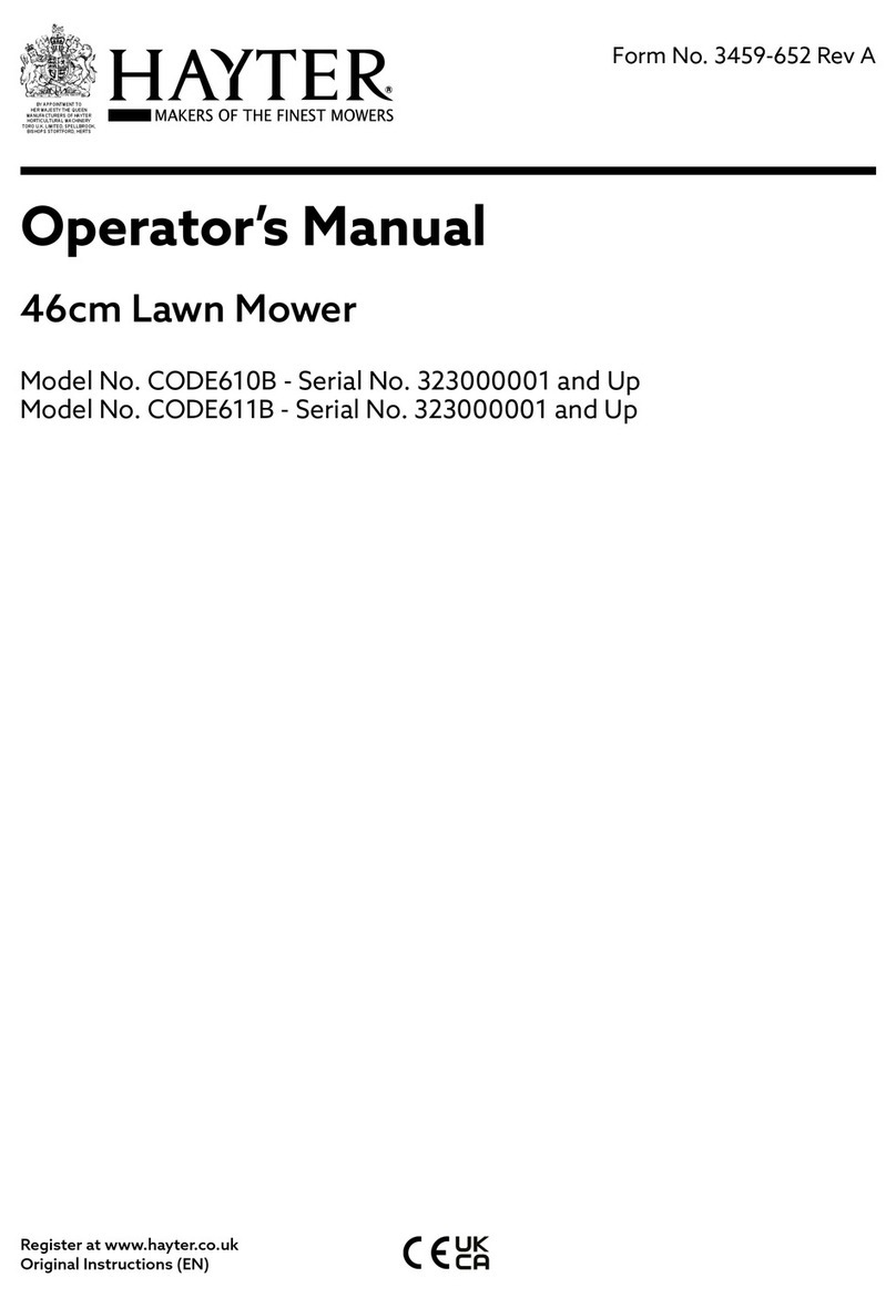 Hayter CODE610B User manual