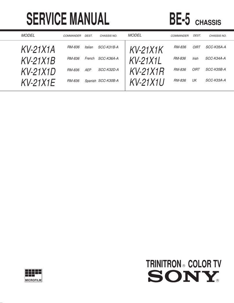 Sony TRINITRON KV-21X1A User manual