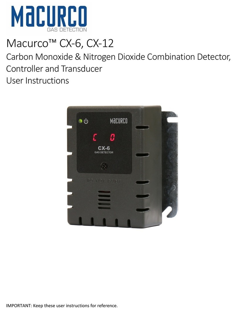 Macurco CX-6 User instructions